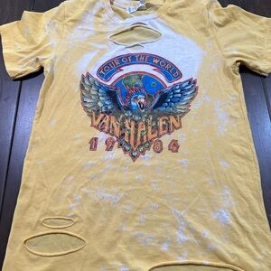 Van Halen Distressed T Shirt Small